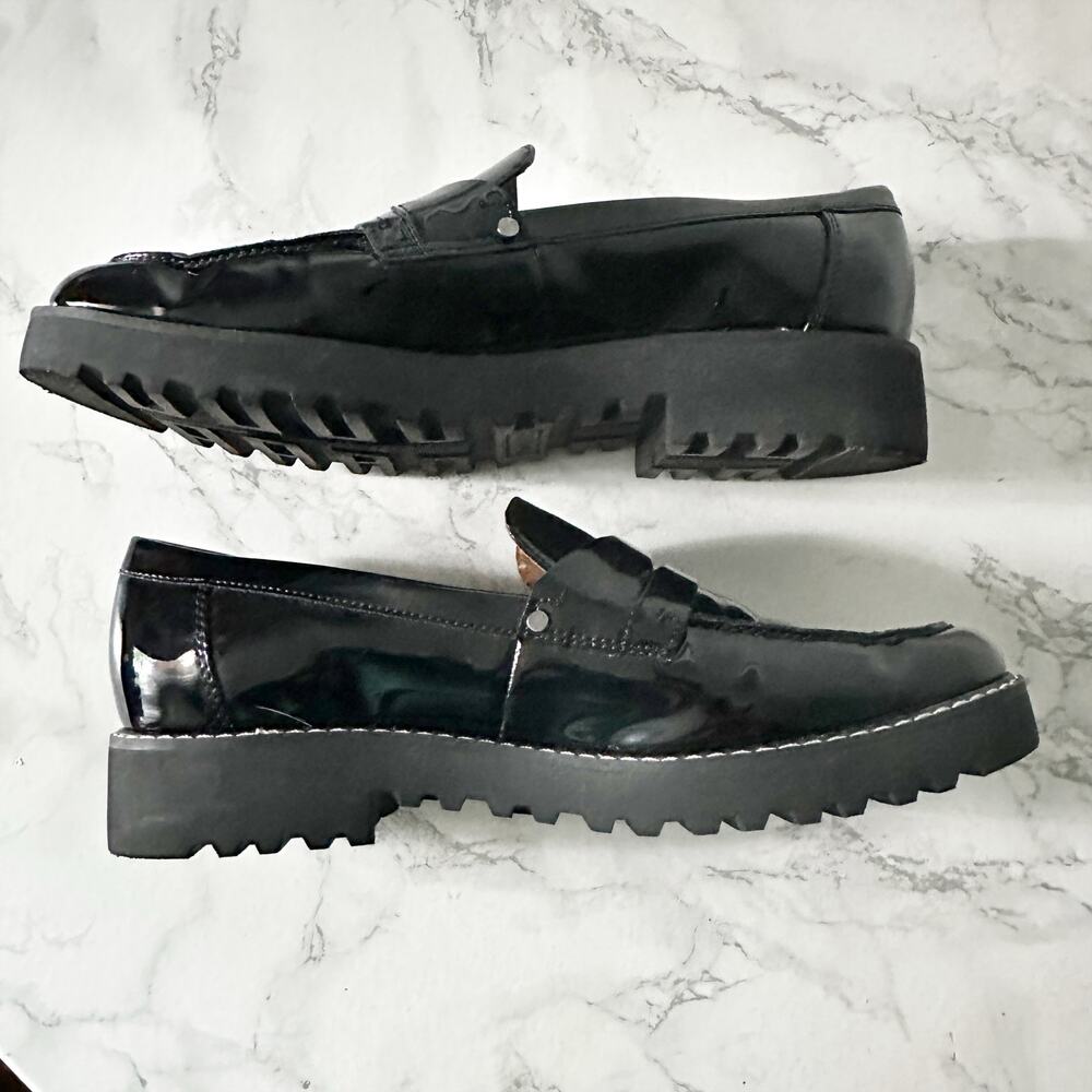 Black Patent Leather Loafers - Picture 7 of 9